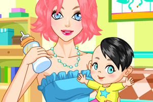 美丽妈妈帅宝贝