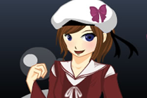 时尚万圣节女孩