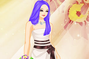 时尚露肩婚纱装