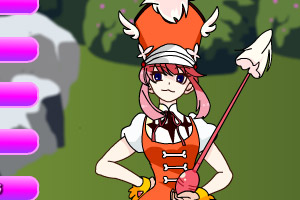 拿魔力棒的女生