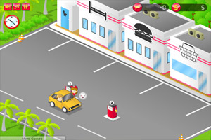 加油站繁忙的一天