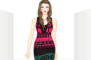 2011时尚字母条纹