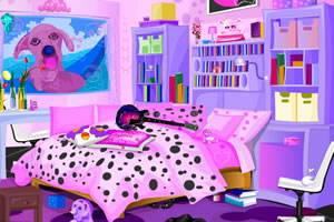 凌乱卧室找东西