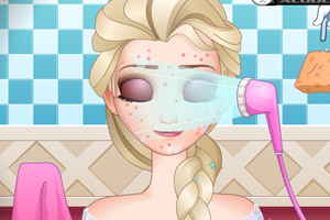 冰雪女王挤痘痘