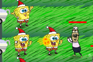 海绵宝宝大战鱼怪