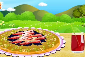 美味的水果披萨