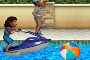 杰克与吉尔玩汽艇