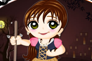 可爱万圣节女巫