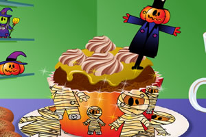 设计万圣节纸杯蛋糕