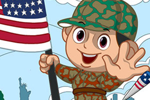 快乐独立日上色