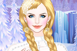 像冰雪公主一样