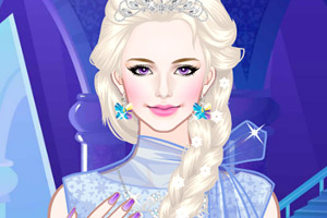 像冰雪公主一样