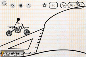 骑自行车的火柴人