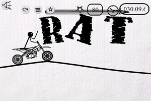 骑自行车的火柴人