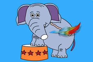 马戏团图片上色