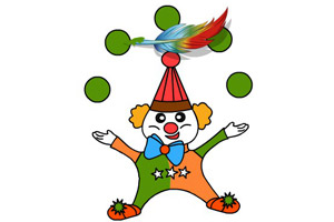 马戏团图片上色