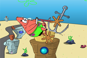 派大星自行车吃奶酪