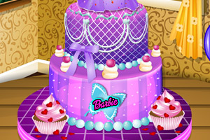 复古芭比娃娃蛋糕