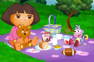 和朵拉一起野餐