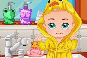 宝贝里奥要洗澡