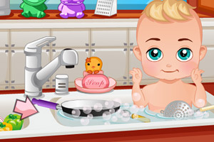 宝贝里奥要洗澡