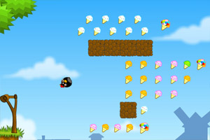 愤怒的小鸟吃冰淇淋