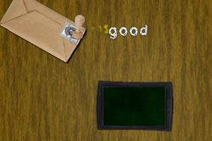 辛苦的邮差盖章