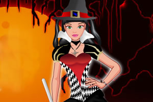 万圣节长裙女巫