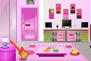 粉红儿童房逃脱