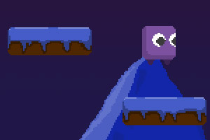 跳跃的紫色小方块