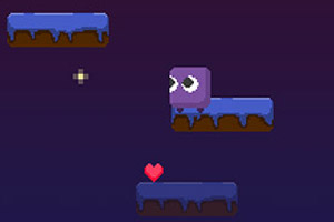 跳跃的紫色小方块