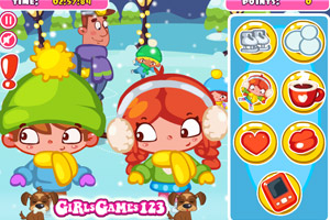 冬季滑雪也偷懒