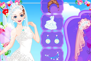 温馨的婚礼女孩