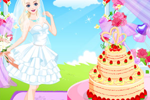 温馨的婚礼女孩