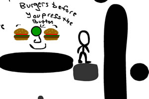 火柴人吃汉堡
