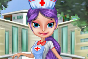 漂亮的护士化妆