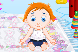 照顾可爱小婴儿