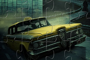 老式出租车拼图