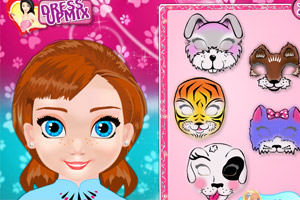 安娜的脸部彩绘