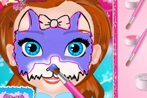 安娜的脸部彩绘