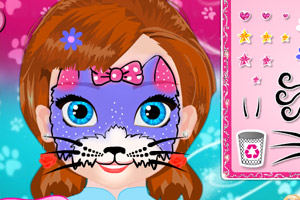 安娜的脸部彩绘