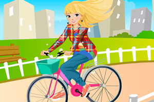 骑单车女孩