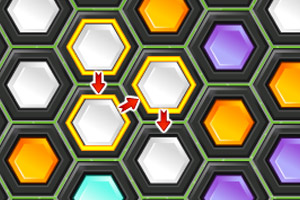 七彩六边形消除