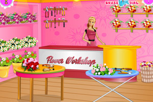 芭比布置花店