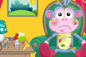 朵拉的伙伴受伤了