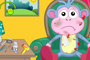 朵拉的伙伴受伤了