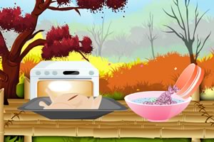 制作土耳其烤鸡