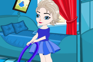 艾尔莎整理房间