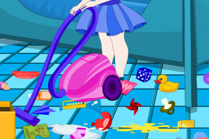 艾尔莎整理房间