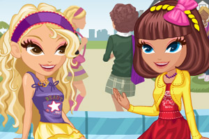 可爱学生姐妹花